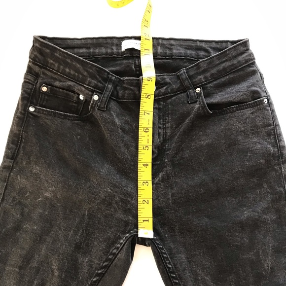 Zara Woman Black Acid Wash Skinny Jeans Size 6 - Picture 7 of 7